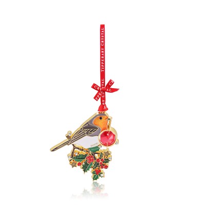 CHRISTMAS TREE DECORATIONS STAR GIFT BOX MADE BY TIPPERARY CRYSTAL