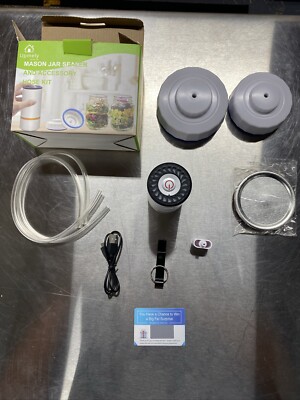 Upmely Mason Jar Sealer And Accessory hose Kit
