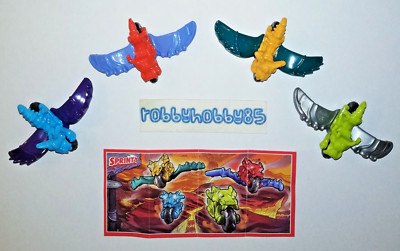 DRAGONS MOTORCYCLES COMPLETE SET WITH PAPERS KINDER JOY SURPRISE EGG TOYS 2018