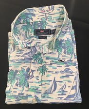 Vineyard Vines Whale Shirt Sailboat Island Theme Boy's Size 5.  29 