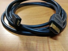 Micro HDMI to HDMI Cable M/M Adapter Monitor Camera Laptop Projector Cord 9ft.