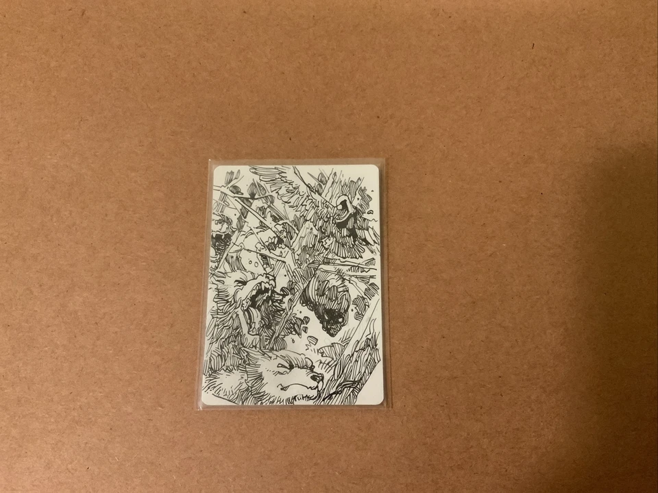 MTG Magic Overrun Sketched Signed Artist Proof Odyssey ODY Carl Critchlow #SS - Image 2 of 2