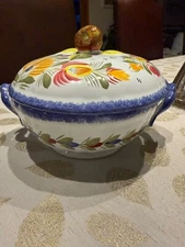 Gorgeous Henriot Quimper for Pierre Deux Tureen
