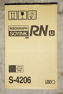Genuine Riso S4206 Black Ink Cartridge Pack of 2 RN2000/2030/2100/2130/2150/2180