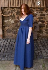Medieval set dress blue with slip dress/tuber dress white