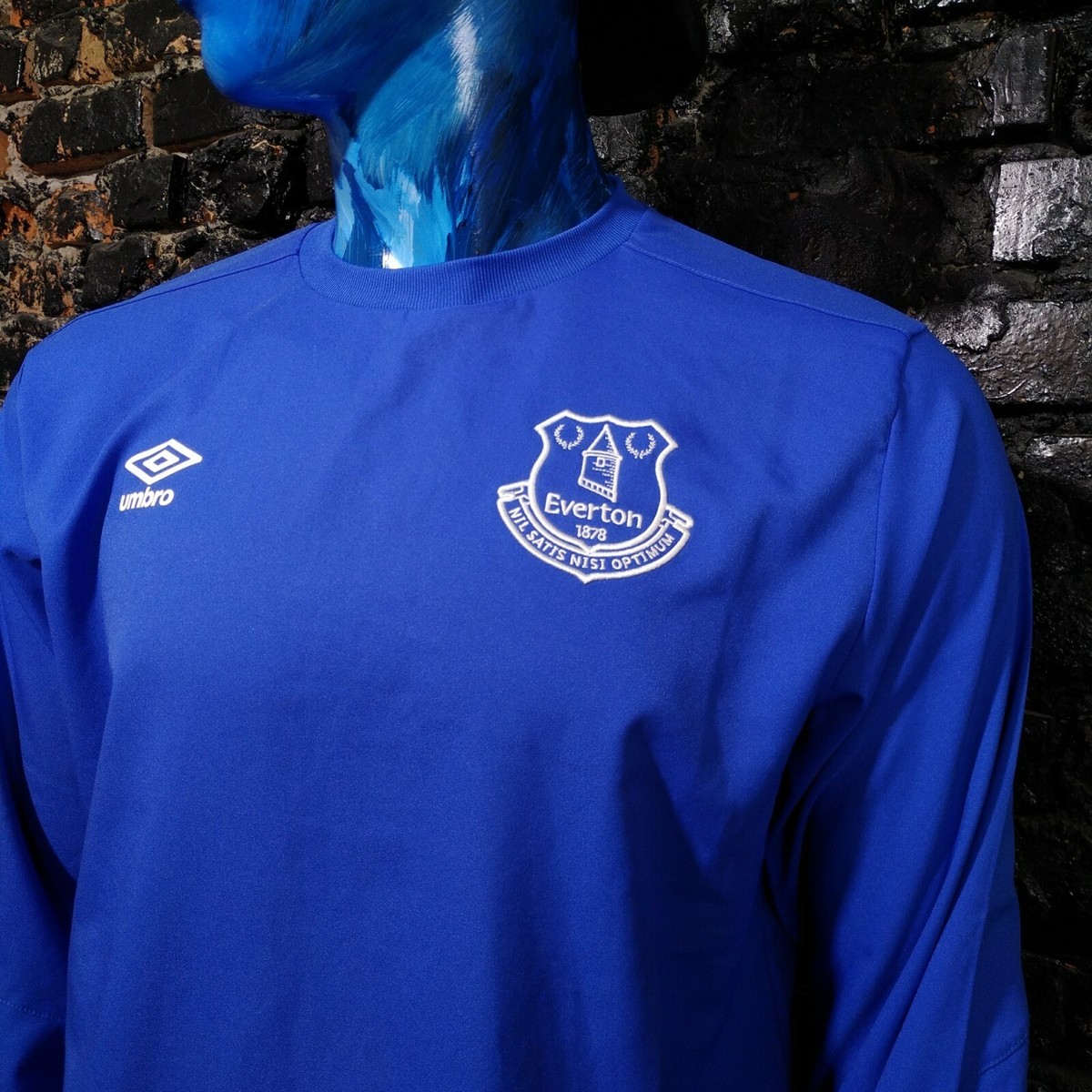 Everton Training Jacket Long Sleeve Blue Umbro Polyester
