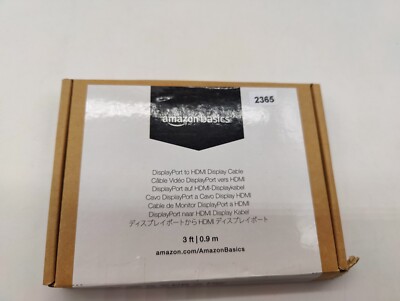 Amazon Basics DisplayPort auf HDMI (Display)-Kabel, unidirektional, 0.9m