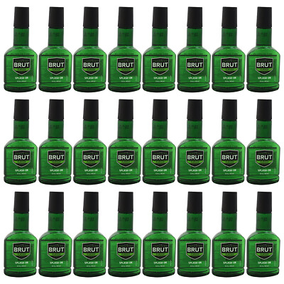 Pack 24 New Brut Splash-on Classic Scent for Men, 3.5 Oz