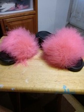fur slides women