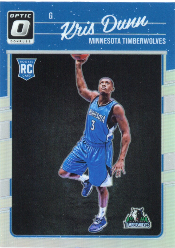 2016 Donruss Optic #155 Kris Dunn Silver Prizm Rookie Holo NM-MT