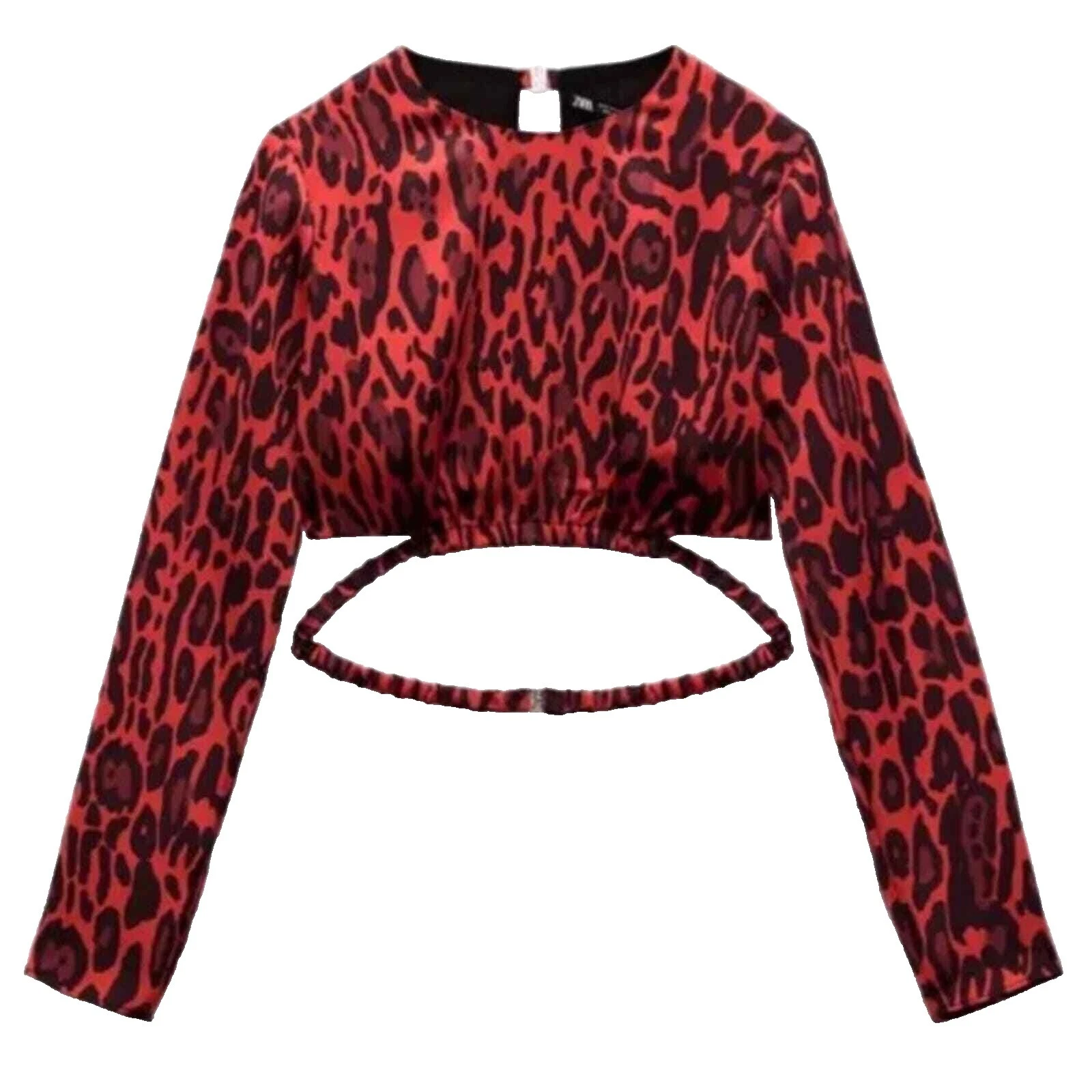 Zara Animal Print Casual Tops for Women