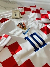Luka Modric #10 White & Red Croatia National ...