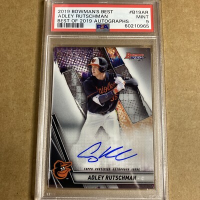 2019 Bowman Best Adley Rutschman ROOKIE Auto Orioles PSA 9 P1 | eBay