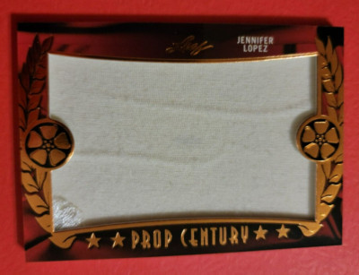 JENNIFER LOPEZ WORN JUMBO RELIC WARDROBE CARD 2017 LEAF POP CENTURY PROP ****