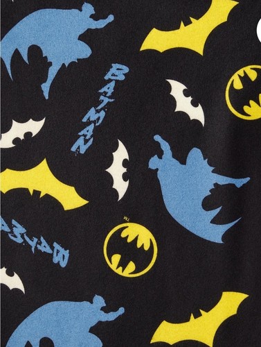 Boys XS(4/5) Batman 2 Piece Pajama Set LS Blue/Black Super Hero Lic DC Comics - Picture 3 of 4
