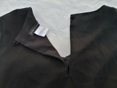Robe Noire Plissée Sans Manches Laura Clément - Taille 38 FR - Très Bon état Pour Soirée/cocktail