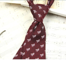 New Classic Polka Dot Red White JACQUARD WOVEN 100 Silk Men's Necktie Tie