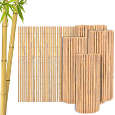 Natural Bamboo Slat Garden Fence Screen Roll for Outdoor Privacy Panel Screening