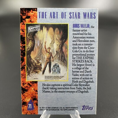 1993 Topps Star Wars Galaxy Poster Art Card -Empire Strikes Back