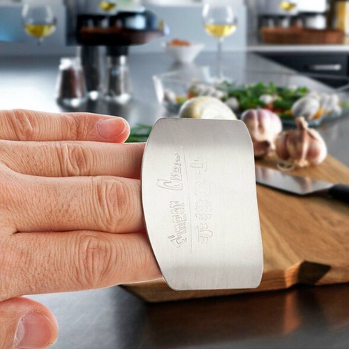 Küche Finger Handschutz Schutz Edelstahl Hacken Scheibe Schild Kochen Werkzeug - Bild 5 von 10