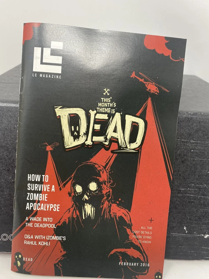 Caja de botín Walking Dead 2015 sellado exclusivo figura libro prendedor NUEVO Foto 2 de 4