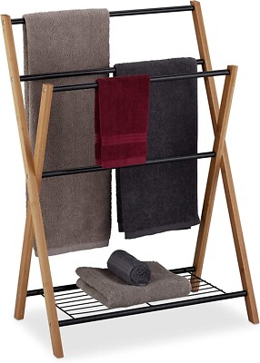 HOLZ HANDTUCHSTÄNDER 4 SITZER HANDTUCHSTÄNDER