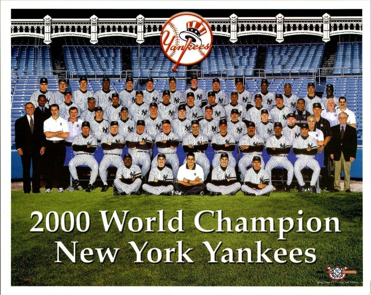 2000 World Champions New York Yankees Team Statistics 8x10 Color