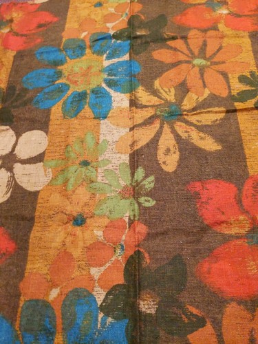 Lino floral vintage de 1 yarda - Imagen 2 de 2