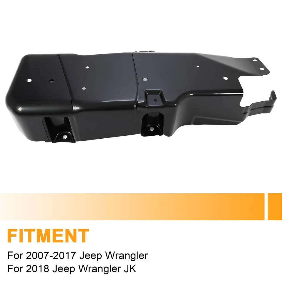 Black Fuel Tank Skid Plate For Jeep Wrangler 2007-2018 For Jeep Wrangler JK 2018 Foto 2 de 4