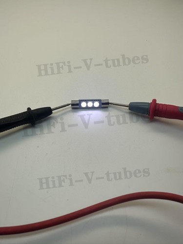4 New Cool White 8V Fuse Lamp LED Light Bulbs fr Marantz Sansui Pioneer Kenwood - Picture 9 of 11