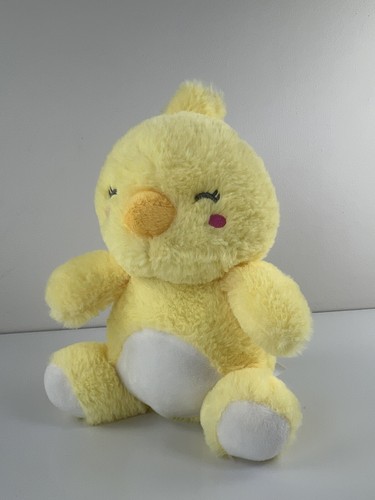 Kelly Baby Yellow Duck Chick Rattle Plush 8" Sewn Eyes Lovey Stuffed Animal Soft - Picture 2 of 7