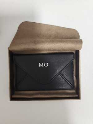 Leatherology Navy Blue A6 Envelope Pouch - Hidden Snap Front