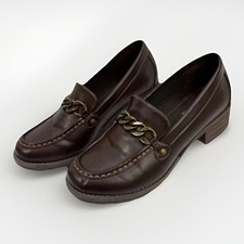 Eastland Womens VTG Y2K Nora Chunky Loafers Sz 10 Horsebit Shoes Preppy Academia