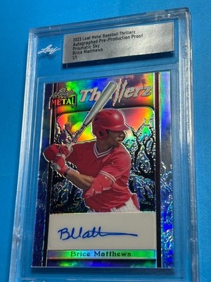 2021 Leaf Metal Thrillerz Auto Preproduction Prismatic sky 1/1 Brice Mathews