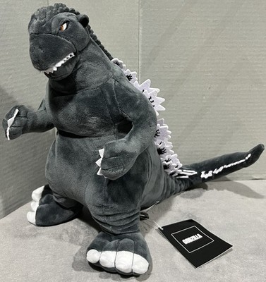 Rare Toho Godzilla Fukuya Kaiju Monster Gray Plush Toy Stuffed Animal Dino Doll