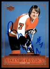2004-05 Upper Deck Legends Classics Bill Barber Auto Philadelphia Flyers #4