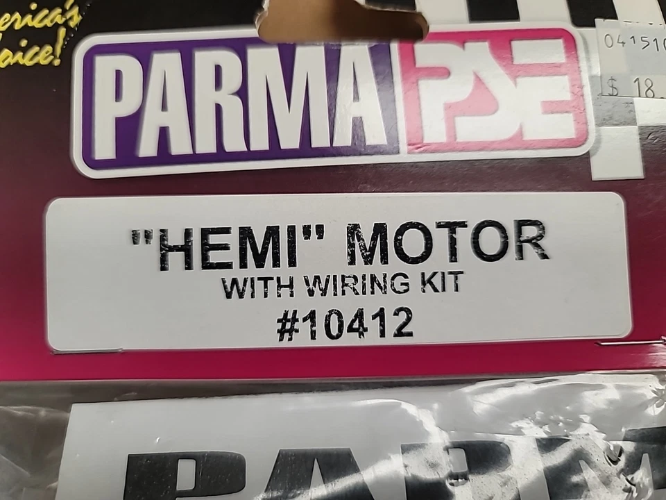 PARMA/PSE 10412 HEMI MOTOR W/ WIRING KIT 1/10 FACTORY SEALED KIT VINTAGE - Image 3 of 4