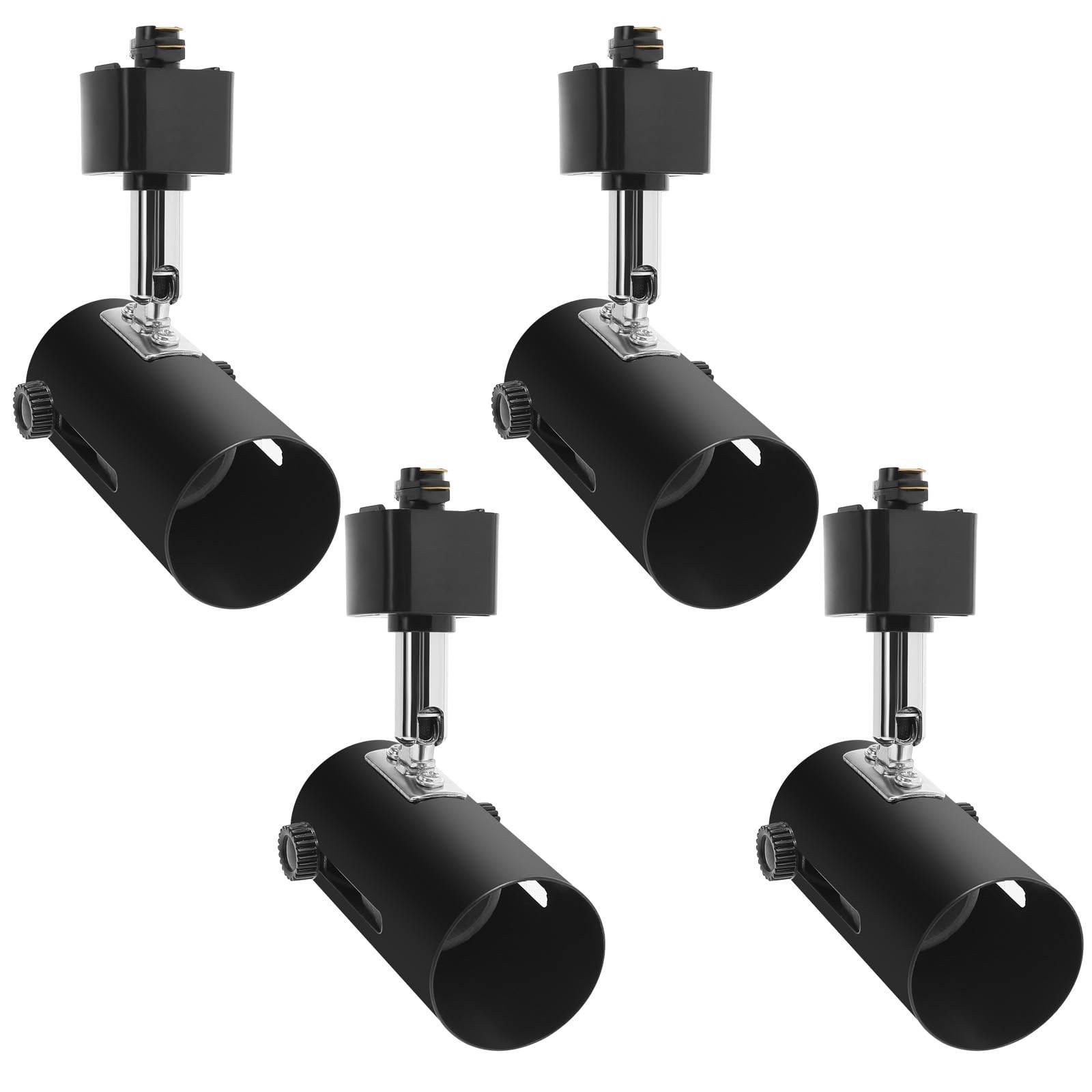 H System Line Voltage Track Lighting Heads Fixture E26 Edison Screw Base Comp...