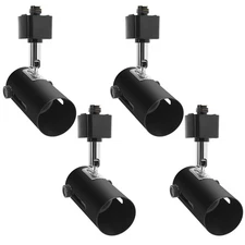 H System Line Voltage Track Lighting Heads Fixture E26 Edison Screw Base Comp...