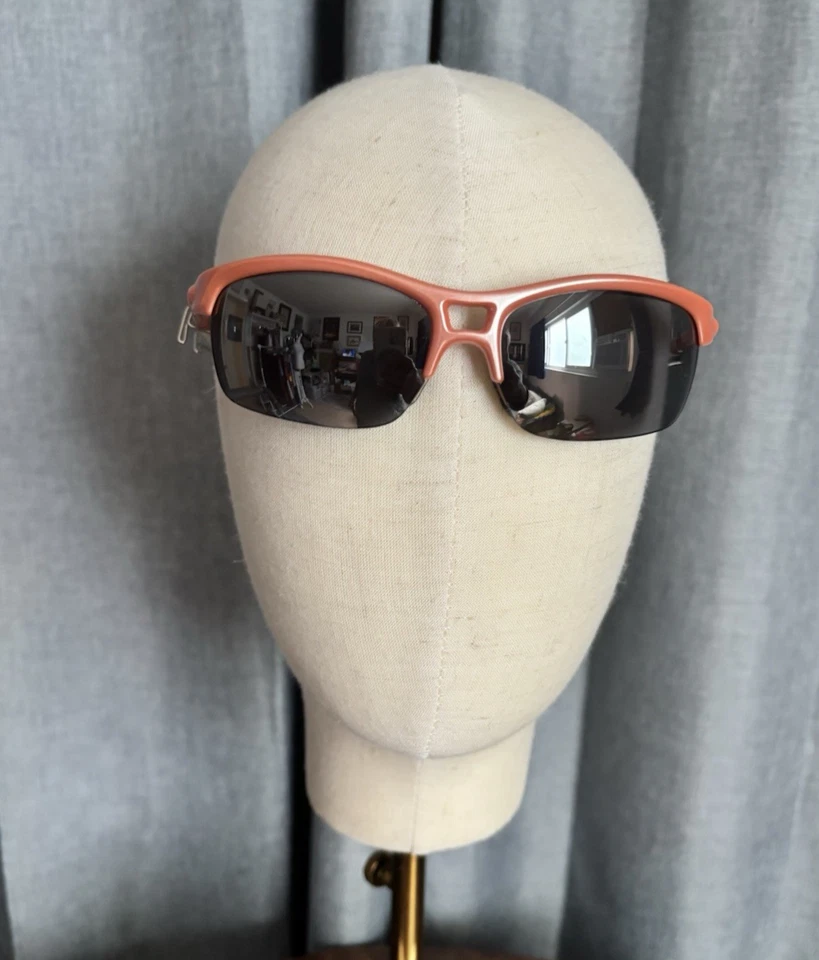 Oakleys  RPM Orange Unisex Half Frame Wraparound Sunglasses Model with case - Image 2 of 4