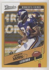 2021 Panini Classics Legends Timeless Tributes Gold /99 Randy Moss #108 HOF 2qw
