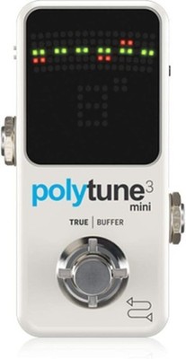 TC Electronic Polytune 3 Mini White Polyphonic Guitar Tuner