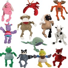 Hugglehounds Knottie Plush Durable Squeaky Dog Puppy Toy
