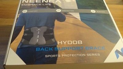 NEENCA Rückenstützgürtel Orthopädisch Lendenstütze Schwarz XL
