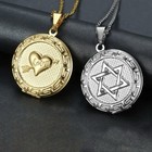 18k Gold Plated Star Of David Women’s Locket Necklace! Unique Piece! — photo 5