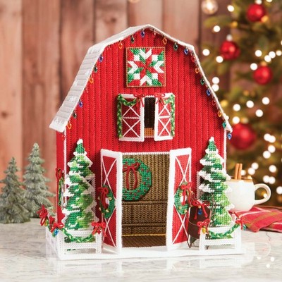 Herrschners  Holiday Barnyard Retreat Plastic Canvas Kit