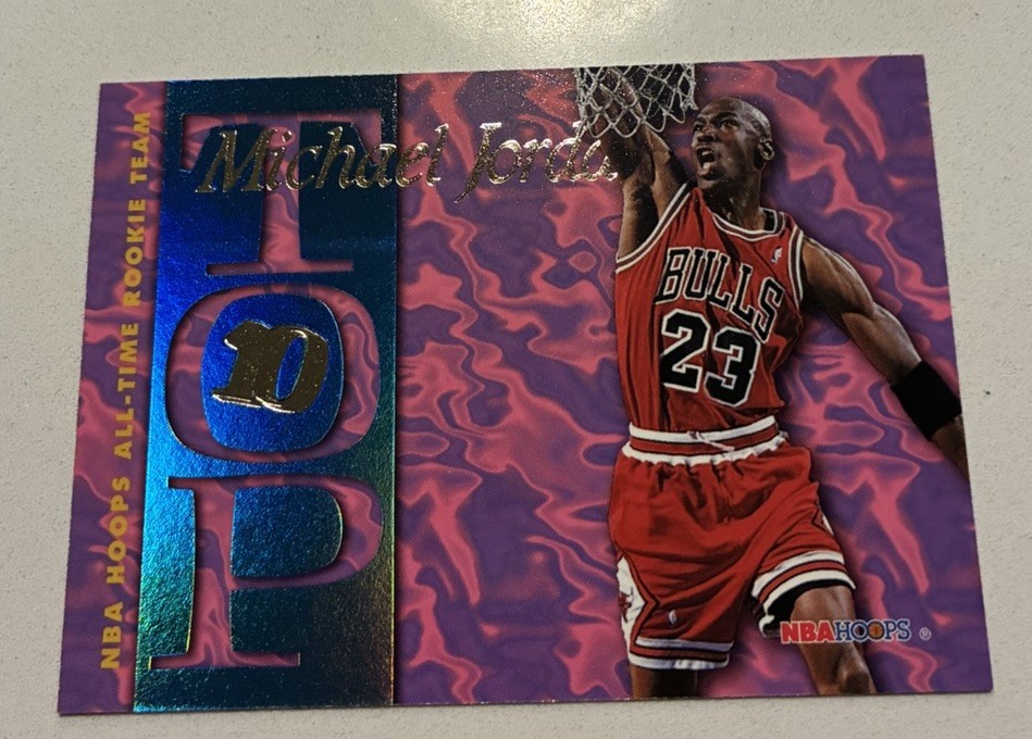 Michael Jordan 1995 Hoops #AR7 Top Ten Price Guide - Sports Card