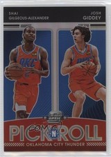 2021 Panini Contenders Optic Pick n Roll Shai Gilgeous-Alexander Josh Giddey 5ub