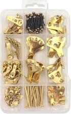 160PC Heavy Duty Picture Hook Kit, 10-100lbs, Nails for Frames & Mirrors