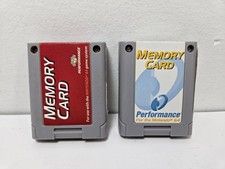 Lot 2 N64 Nintendo 64 Memory Cards Performance